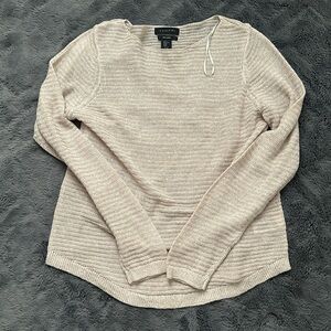 NWT Tahari Women's 100% Linen Long Sleeve Knit Top Size XL